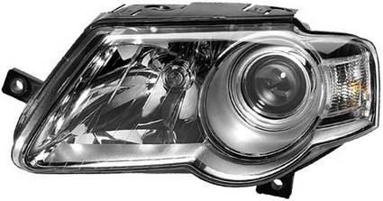 VW Headlight Assembly - Passenger Side (Halogen) 3C0941006AE - Hella 247014061